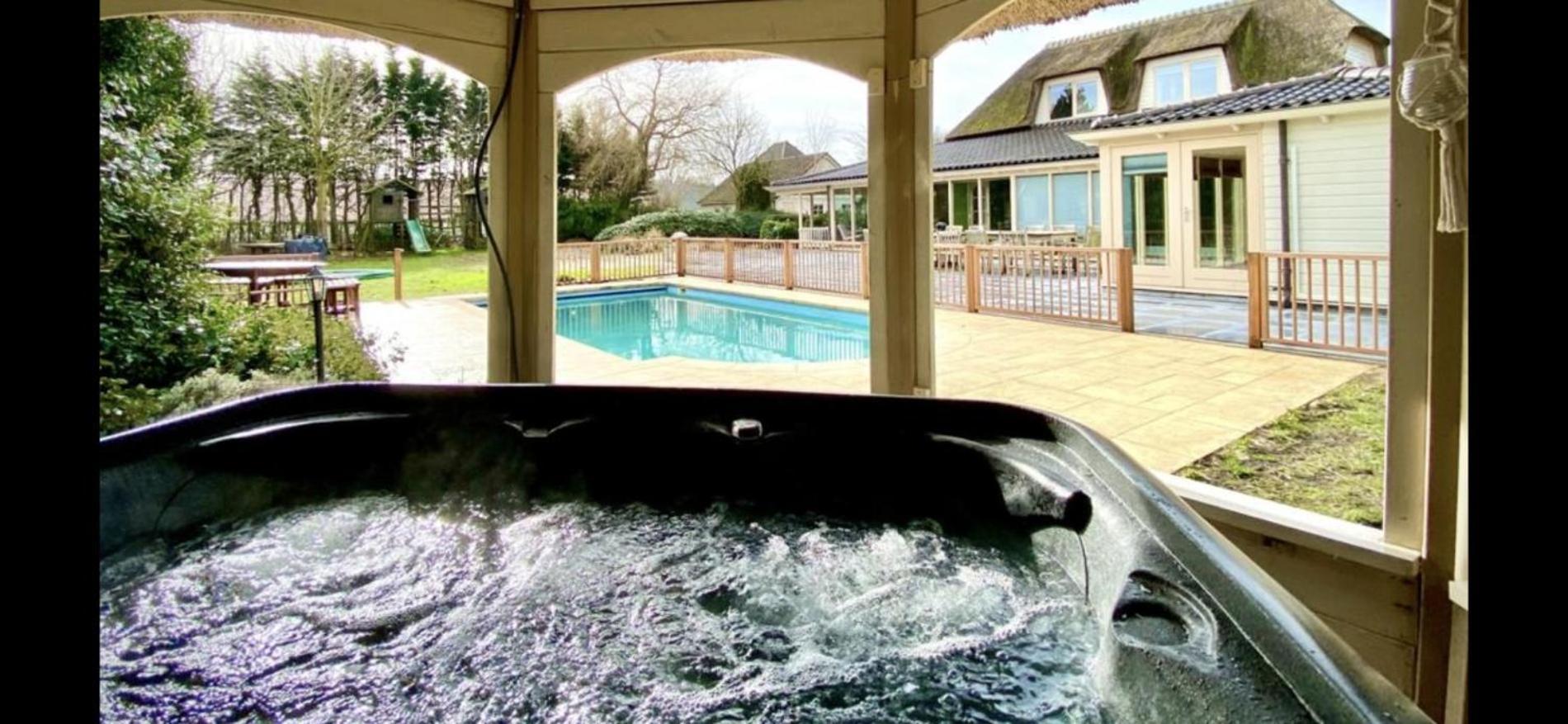 Beautiful American Style Villa With Heated Pool And Jacuzzi Heerhugowaard Buitenkant foto